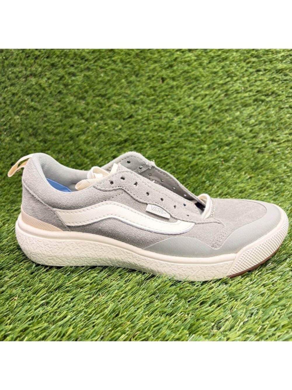 Vans UltraRange Womens Size 5.5 Gray White Athletic Skateboard Shoes Sneakers